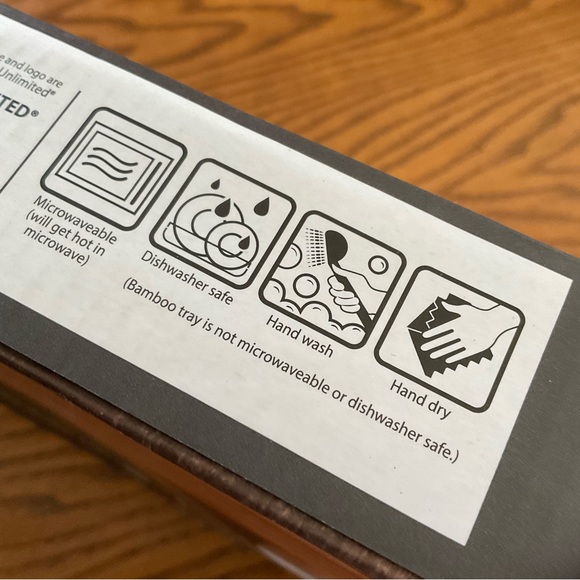 NIB Denmark Tools for Cooks - 2 Piece Ceramic & Bamboo Tapas Serving Set - Picture 8 of 8